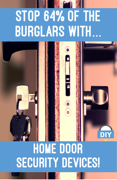 Stop 64% of the burglars with home door security devices!